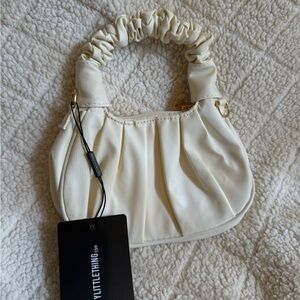 PrettyLittleThing Elegant Cream Shoulder Bag